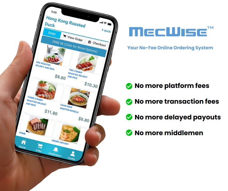 Your No-Fee Online Ordering System